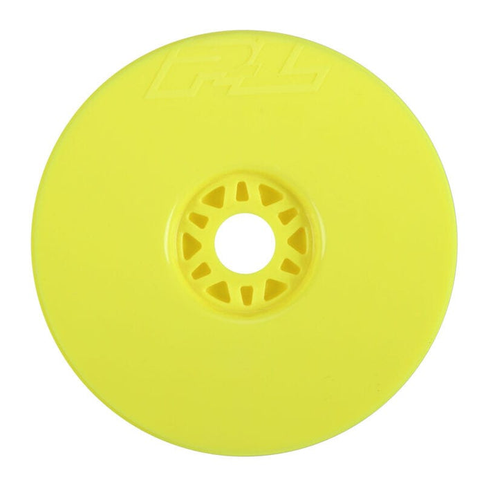 PRO2702-02 1/8 Velocity V2 Buggy Wheel, Fr & R, Yellow (4)
