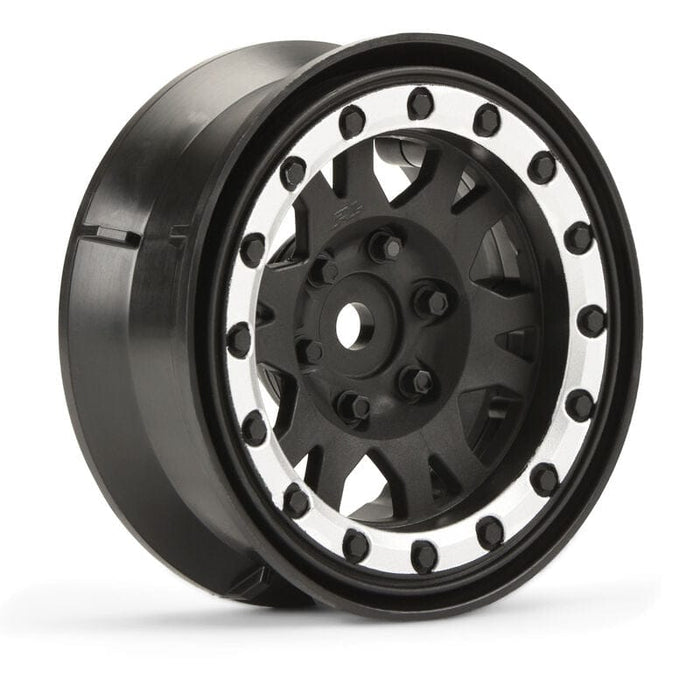 PRO276913 Pro-Line Impulse 1.9" Black/Silver Wheel Crawlers F/R