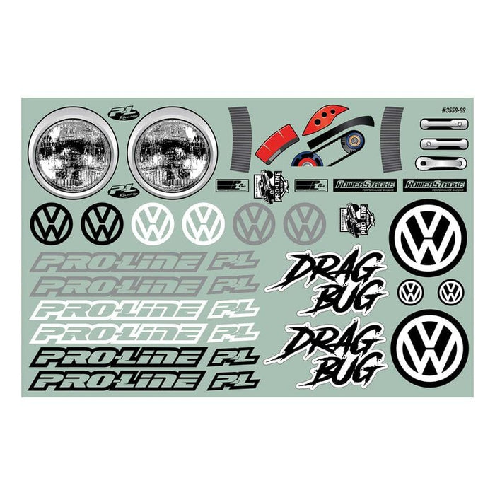 PRO355800 Volkswagen Drag Bug Clear Body