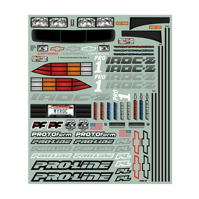 PRO356400 1985 Chevrolet Camaro IROC-Z Clear Body Slash Drag