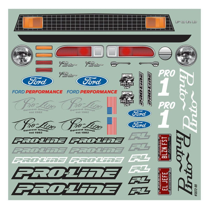 PRO357200	 1972 Ford Pinto Clr Bdy 11.25" WB 2WD Buggy Drag