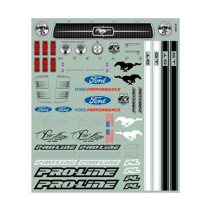 PRO357300  1967 Ford Mustang Clear Body for SC Drag