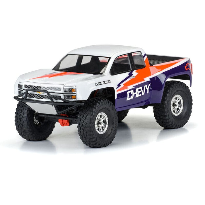 PRO360100 1/10 2015 Chevy Silverado Pre-Runner Clear Body 12.3" WB Crawlers
