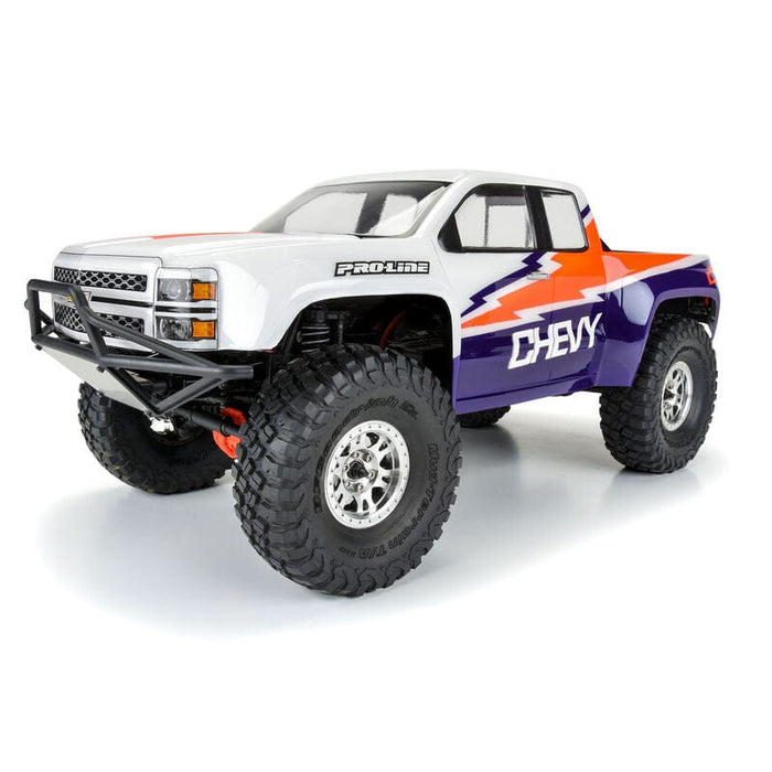 PRO360100 1/10 2015 Chevy Silverado Pre-Runner Clear Body 12.3" WB Crawlers