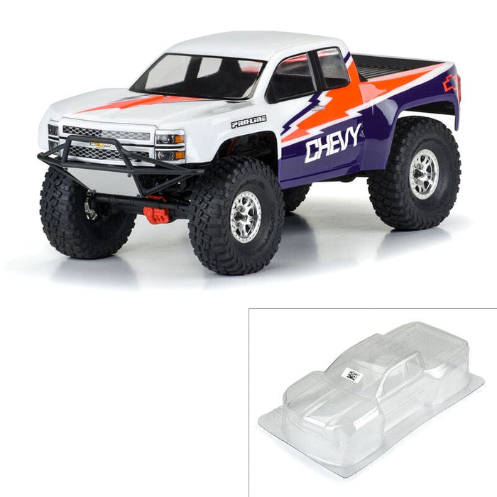 PRO360100 1/10 2015 Chevy Silverado Pre-Runner Clear Body 12.3" WB Crawlers