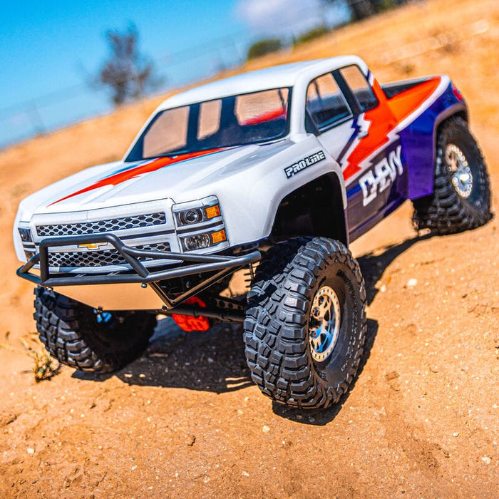 PRO360100 1/10 2015 Chevy Silverado Pre-Runner Clear Body 12.3" WB Crawlers