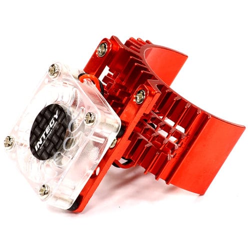 INTT8074R Motor Heatsink with Cooling Fan, Red:SLH, ST, RU