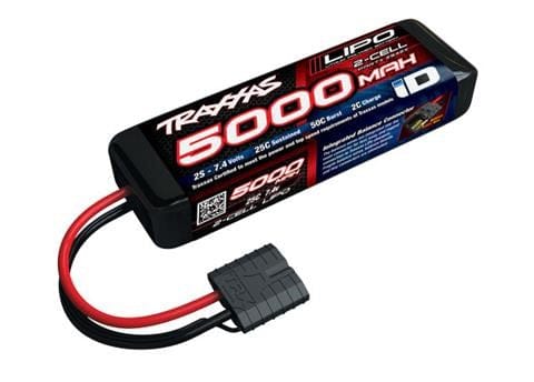 TRA2842X Traxxas 5000mAh 2S 7.4V 25C LiPo iD Connector Soft Case 137x2