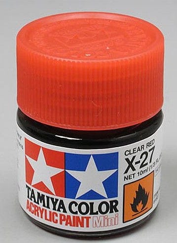 TAM81527 Acrylic Mini X27, Clear Red