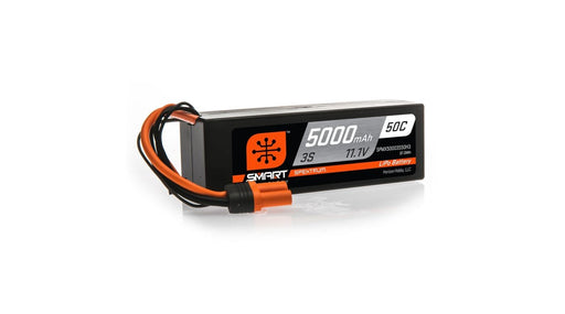 SPMX50003S50H3 11.1V 5000mAh 3S 50C Smart LiPo Battery, Hardcase, IC3