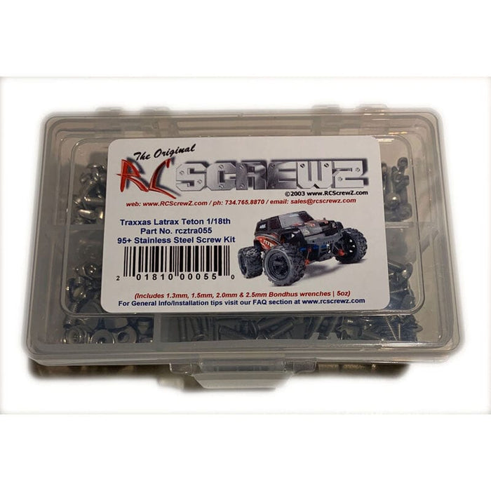 RCZTRA055 Stainless Steel Screw Set: Traxxas LaTrax Teton 1/18