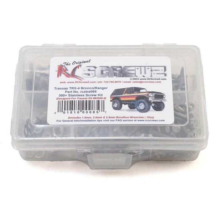 RCZTRA085 Stainless Steel Screw Set: Traxxas TRX-4 Bronco Ranger