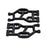 RPM70192 Rear A-arms, Black: Associated MT8