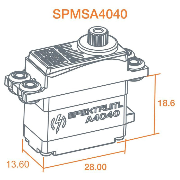 SPMSA4040 A4040 MT/HS Micro Metal Gear HV Servo