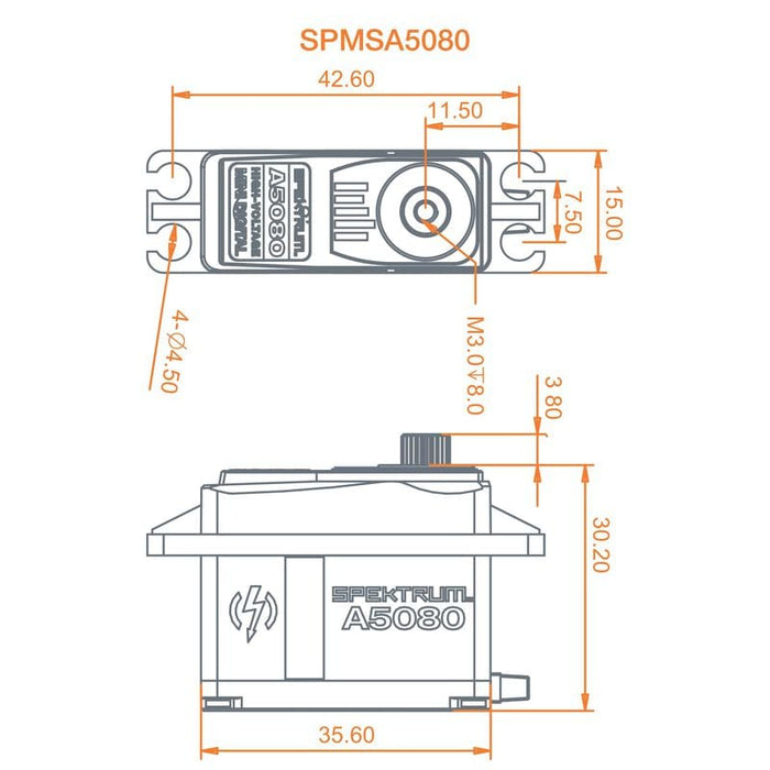 SPMSA5080 A5080 MT/HS Mini Digital HV Servo