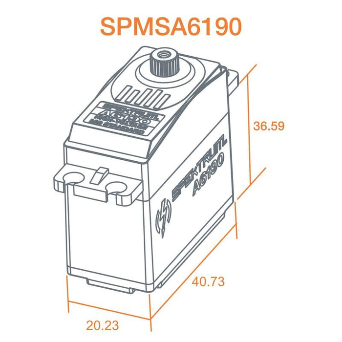 SPMSA6190 A6190 Standard Metal Gear HV Aircraft Servo