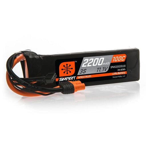 SPMX22003S100 11.1V 2200mAh 3S 100C Smart LiPo Battery: IC3