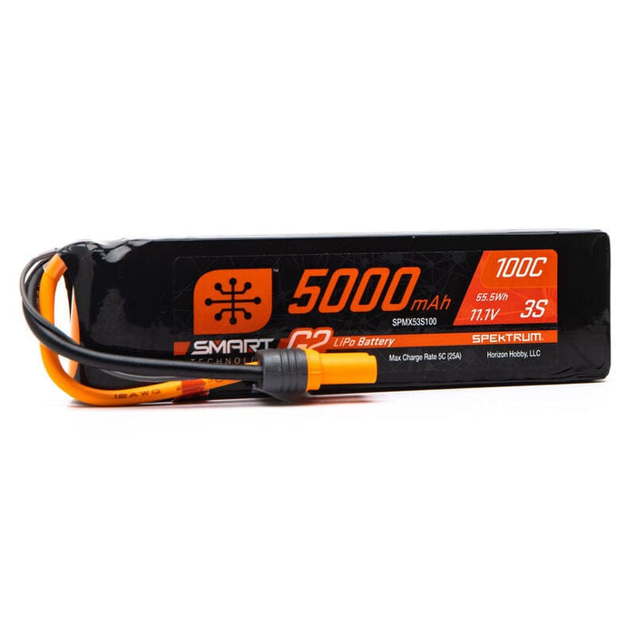 SPMX53S100 5000mAh 3S 11.1V Smart G2 Soft Case LiPo 100C IC5
