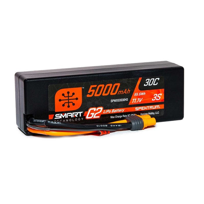 SPMX53S30H3 5000mAh 3S 11.1V Smart G2 LiPo 30C Hard Case; IC3