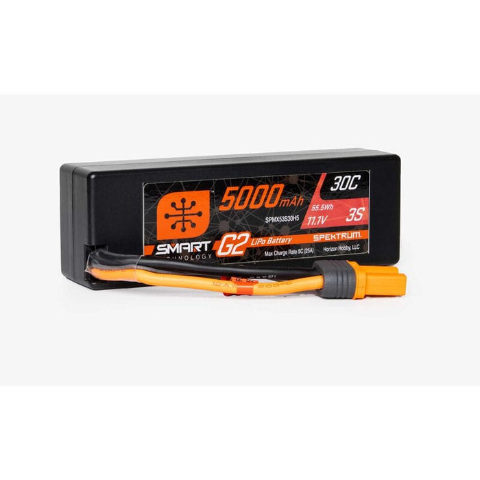 spmx53s30h5 5000mAh 3S 11.1V Smart G2 LiPo 30C Hard Case; IC5