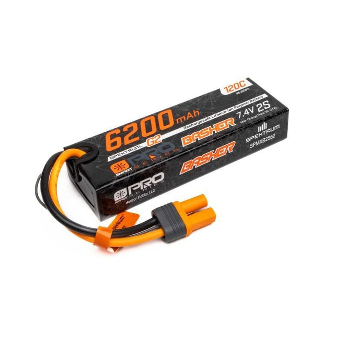 SPMXB2S62 7.4V 6200mAh 2S 120C Smart G2 Pro Basher LiPo: IC5