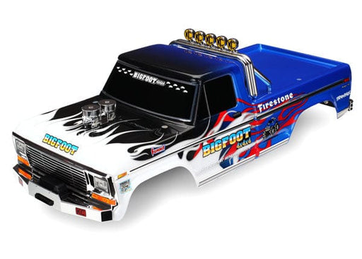 TRA3653 Traxxas Body, Bigfoot Flame, Officially Licensed replica (painted, decals applied)