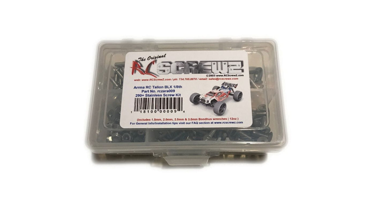 RCZARA009 Stainless Steel Screw Set: ARRMA TALION BLX 1/8