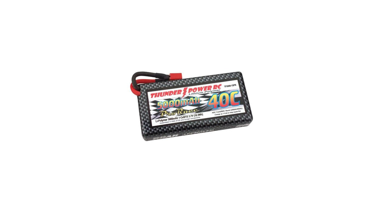 THP50001SPRD 5000mAh 1S 3.7V Pro Race 40C LiPo w/Case, Deans