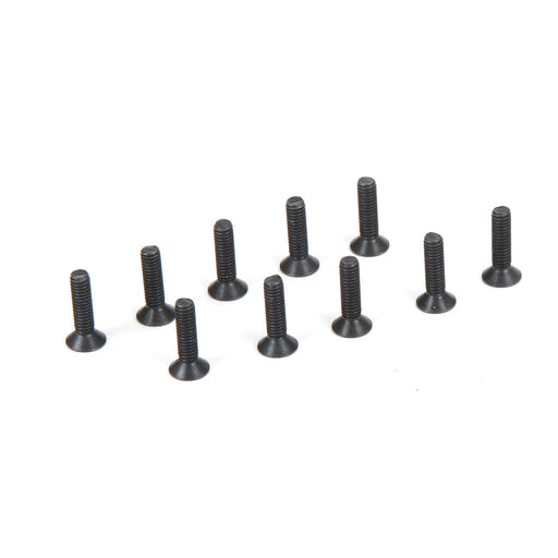 TLR235007 Flat Head Screws, M2.5 x 10mm (10)