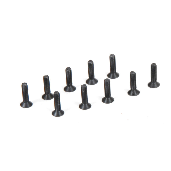 TLR235007 Flat Head Screws, M2.5 x 10mm (10)