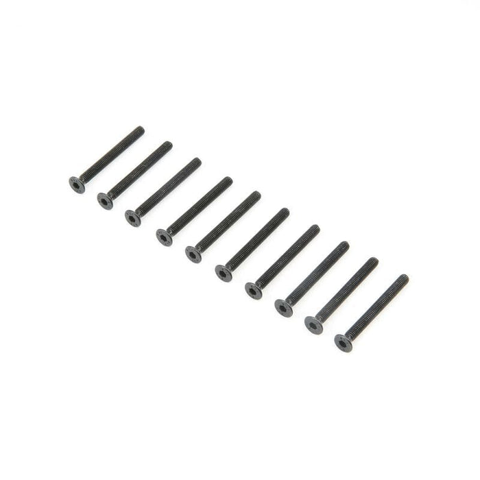 TLR235009 Flat Head Screws, M3 x 30mm (10)