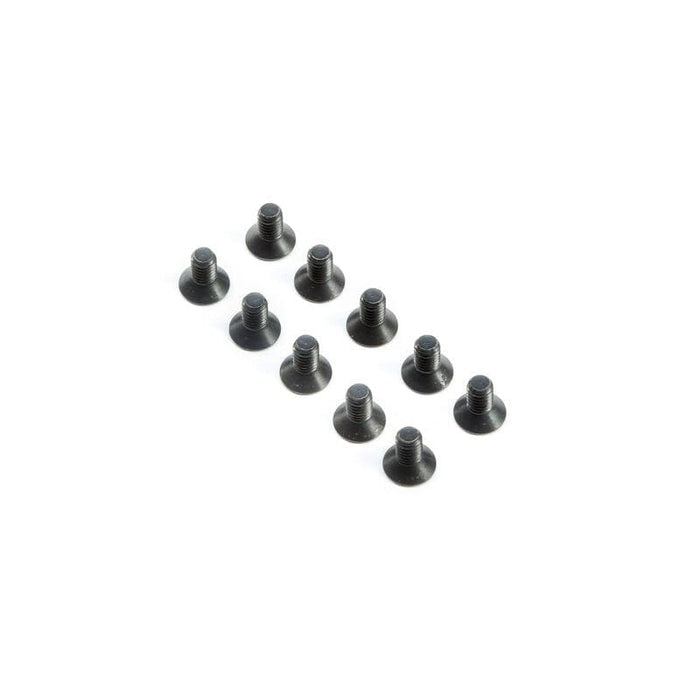 TLR245010 Flat Head Screws M4x8mm (10)