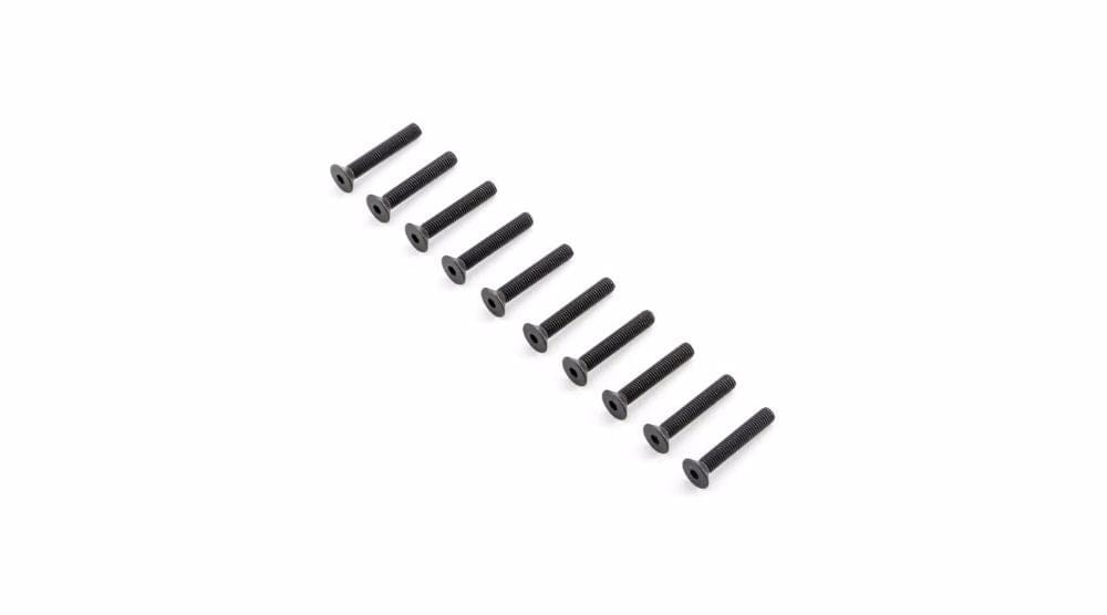 TLR255030 Flat Head Screws, M5x30mm (10)