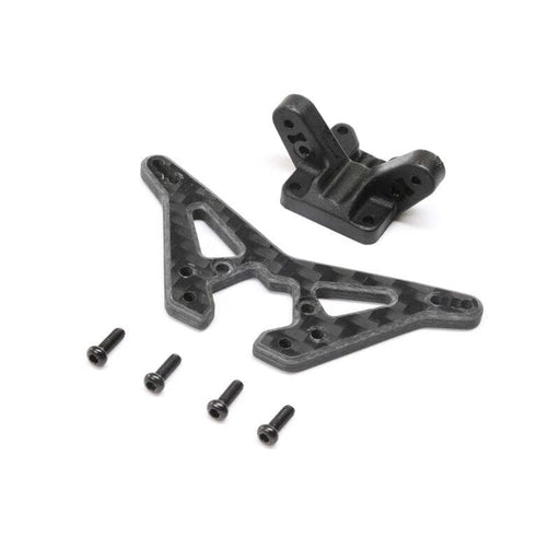 TLR314000 Carbon Rear Shock Tower: Mini-B, BL