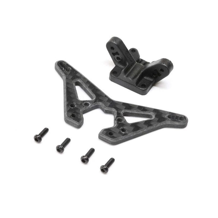 TLR314000 Carbon Rear Shock Tower: Mini-B, BL
