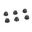 TLR336000 4mm Aluminum Serrated Lock Nuts, Black (6)