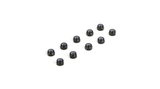 TLR336004 M3 Aluminum Lock Nuts, Black (10)