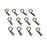 TLR8202 Body Clips, Black (12): 22