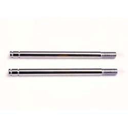 Shock shafts, steel, chrome finish (long) (2)
