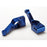 Carriers, stub axle (blue-anodized 6061-T6 aluminum)(rear)(2)