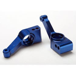 Carriers, stub axle (blue-anodized 6061-T6 aluminum)(rear)(2)