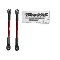 Turnbuckles, aluminum (red-anodized), toe links, 61mm