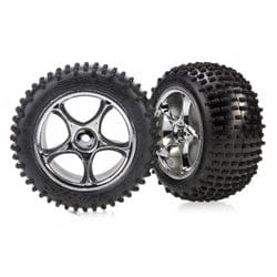 Tires & wheels, assembled (Tracer 2.2" chrome wheels, Alias 2.2" tires)