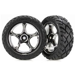 Tires & wheels(Tracer 2.2" chrome wheels,Anaconda 2.2" tires with foam inserts)