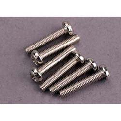 TRA2563 Screws, 3x15mm roundhead machine