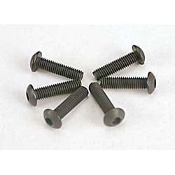 TRA2578 Screws, 3x12mm button-head machine (hex drive) (6)