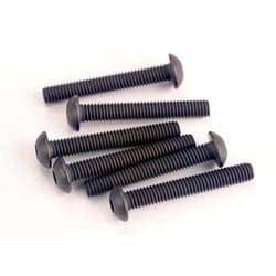 TRA2580 Screws, 3x20mm button-head machine (hex drive) (6)