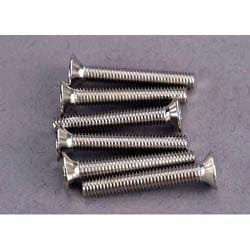TRA2590 Screws, 3x20mm countersunk machine screws (6)