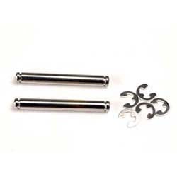 Suspension pins, 26mm (kingpins) (2)/ E-clips (4)