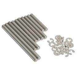 TRA2739 Suspension pin set, stainless steel (w/ E-clips)